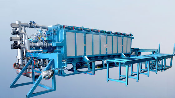 6000 * 1000 * 600 mm Máy đúc khối EPS tự động 20-30 S Chu kỳ đúc 14000 Kg Trọng lượng