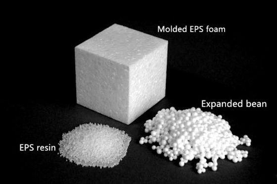 Dry effortlessly Expanded Beads Polystyrene Bead Pre-Expander Machine Bead 0,34 ~ 3,2mm