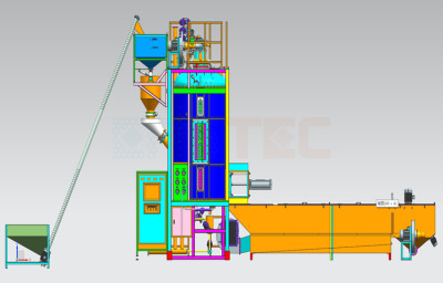 Hoàn thành các dự án hoàn chỉnh EPS Pre Expander Machine / EPS Foam Expansion Machine