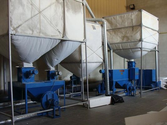 Máy tái chế hệ thống phế liệu EPS 1840x680x1900mm hạt