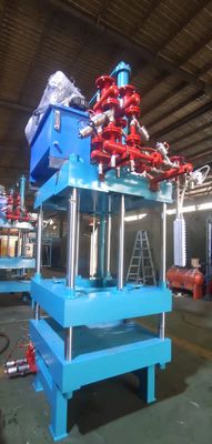 Máy đúc hình dạng EPS tự động màu xanh dương sản xuất sản phẩm bọt polystyrene đúc