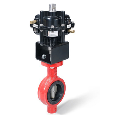 ISO9001 Van bướm khí nén 0.3-0.8mpa DN50